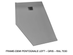 Receveur de douche, sur mesure, largeur 60 à 210 cm X 60 à 100 cm, Garantie 5 ans, résine pleine masse PN24 de couleurs, LIVRAISON RAPIDE, OFFERTE